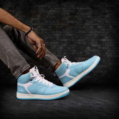 JQR STYLE-006 MID-TOP|Comfort, Stylish, Lifestyle, Parties,Trendy, Travel & Trekking Sneakers For Men(Blue , 10)