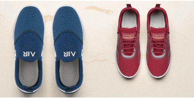 AYANSH MANUFACTURING Casuals For Men(Maroon, Blue , 10)