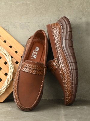 Bucik BCK10204 Lightweight Comfort Summer Trendy Premium Stylish Loafers For Men(Tan)