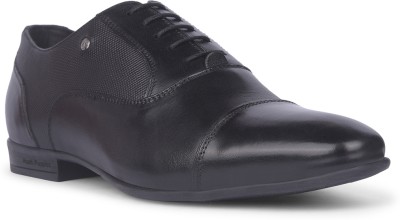 HUSH PUPPIES Hush Puppies Men's Derby Shoes | Leather Formal Lace-Up Shoes for Office wear Derby For Men(Black , 10)