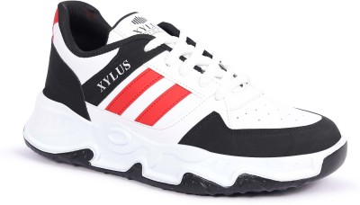 Xylus Xylus White Casual Training & Gym Walking Shoes Casuals For Men(White, Black , 6)