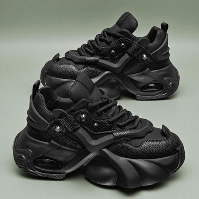 pinstyle Men’s Performance Shoes for Active Comfort Sneakers For Men(Black , 10)