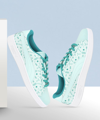 PUMA SMASH TEX Sneakers For Women(Blue , 4)