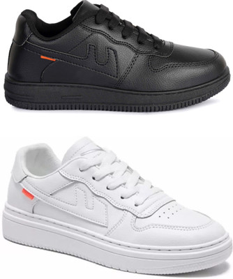 Free Kicks Combo Of 2 Shoes FK-Alpha & FK-Alpha Sneakers For Men(Black , 6)