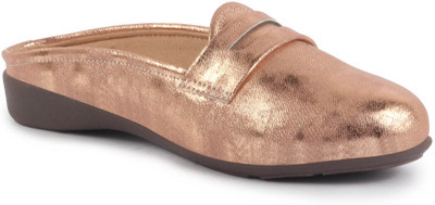 FAUSTO Party Wedge Mules|Backopen Loafers|Travel-Friendly Slip-On Shoes|Ethnic Sandals Loafers For Women(Beige , 9)