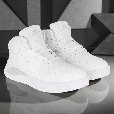 Vortek Lightweight & Stylish Men Casual Shoes High Tops For Men(White , 7)