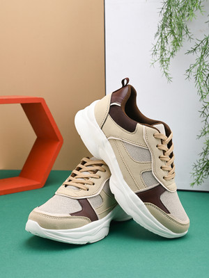 Roadster Sneakers For Women(Tan , 4)