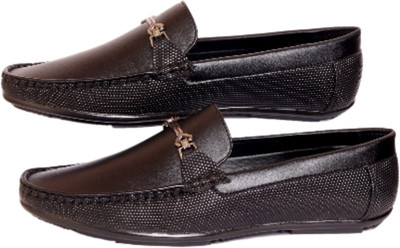 shivay creation Boys & Men Comfortable Stylish Black Color Formal Shoes Loafers For Men(Black , 8)