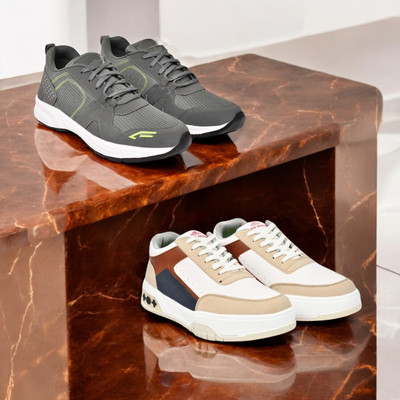 KRITON Trendy & Durable Men’s Boots – Perfect for Everyday Wear Boots For Men(Grey, Multicolor , 7)