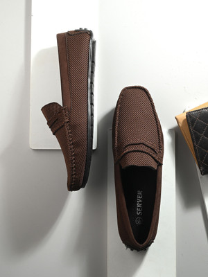 Server Summer Comfortable Outdoor Lightweight | Chunky Classic Breathable Stylish Loafers For Men(Brown , 6)