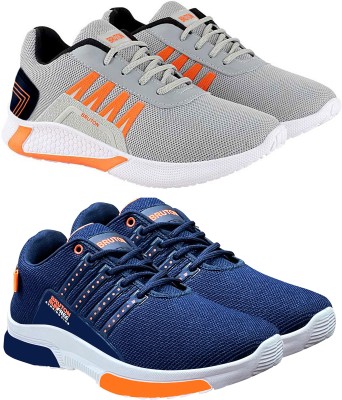 BRUTON 2 Combo Sneaker Shoes Sneakers For Men(Blue, Grey)
