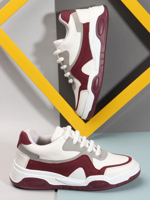 Denill Sneakers For Women(Maroon , 7)