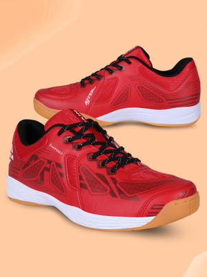 NIVIA APPEAL 3.0 Badminton Shoes For Men(Red, Black , 11)