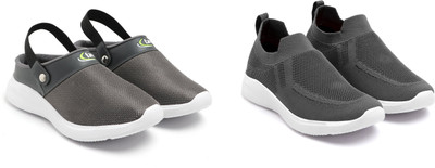 Face Stylish Sports Shoes for Men – Ideal for Running, Gym & Training Sneakers For Men(Grey, Grey , 6)