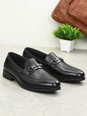 INVICTUS Formal Slip On Synthetic Leather For Men Slip On For Men(Black , 8)