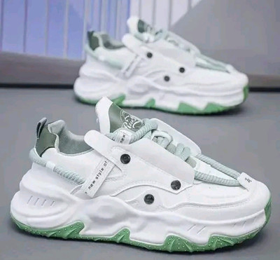 Beconsole Chunky & Fashionable Sneaker | Running Shoes with Rubber Outsole Sneakers For Men(Green , 10)