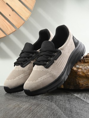 El Paso EP31502 Lightweight Comfort Summer Trendy Premium Stylish Running Shoes For Men(Beige)