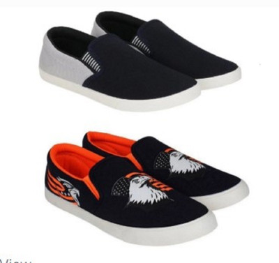 HOTSTYLE 2 Pair Combo Sneakers For Men(Multicolor , 6)