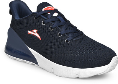 Combit STUNT-01_NAVY BLU/RED Breathable/Lightweight/Comfortable/Walking/Gym/Trendy Running Shoes For Men(Navy , 9)