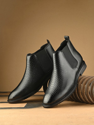 Roadster Boots For Men(Black , 7)