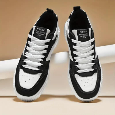 Zsyto Casuals For Men(Black, White, Grey , 8)