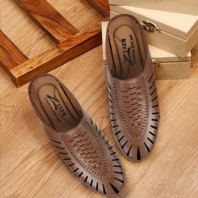 Zixer Ethnic Mule For Men(Brown , 9)