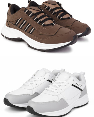 New Oranie Stylish Casual Shoes for Men Casuals For Men(Brown, White , 8)