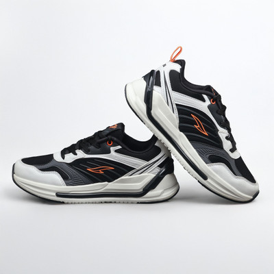 asian Powerkick-05 Running Shoes for Men | Lightweight Mesh Sports Shoe for Boys Running Shoes For Men(Black, White , 6)