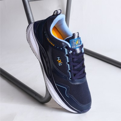 COLUMBUS GLACIER Running Shoes For Men(Navy, Yellow , 6)