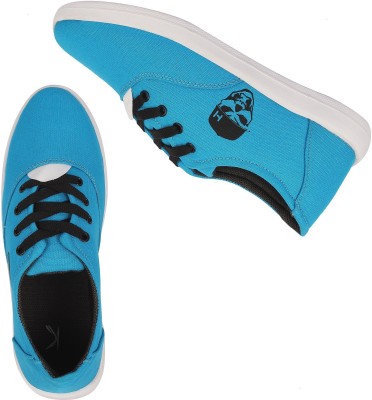 Kzaara Canvas Shoes For Men(Blue , 4)