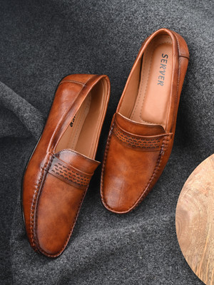 Server Summer Comfortable Outdoor Lightweight | Chunky Classic Breathable Stylish Loafers For Men(Tan , 6)