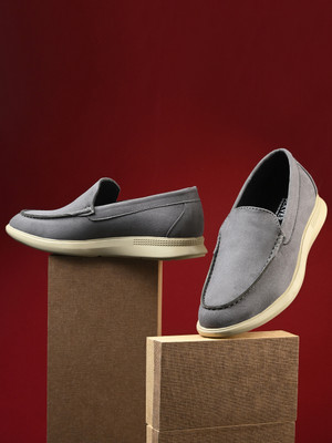 Server Classic Premium Comfortable Loafers For Men(Grey , 9)
