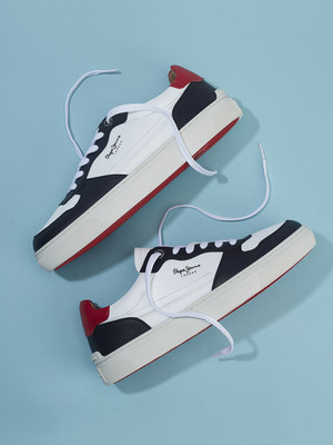 Pepe Jeans Sneakers For Men(White , 9)