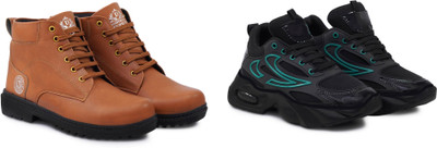 DARTKICK Versatile Casual Shoes for Men – Smart, Sleek & Comfortable Casuals For Men(Black, Blue, Brown , 8)