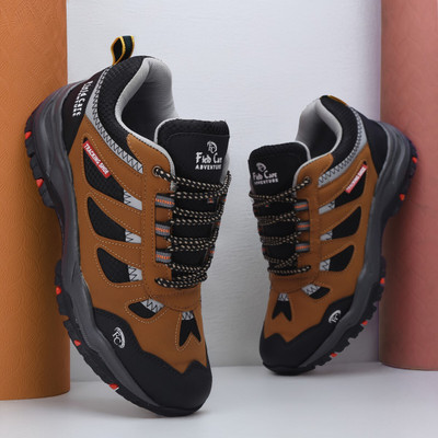 Field Care EVEREST Casual Stylish Low-Top Mountain Trekking Waterproof Snowboot Outdoors For Men(Camel , 10)
