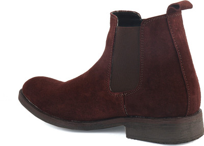 XHUGOY New 12923-ES-BRT-MEH-44 Boots For Men(Maroon , 10)