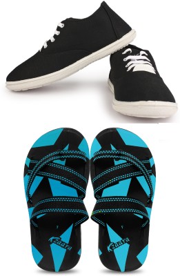 Kzaara Casuals For Men(Black, Blue)