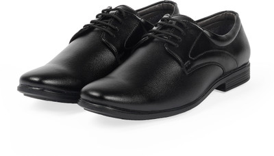 leacom Men’s Formal Shoes | Classic Office Wear Footwear Derby For Men(Black , 6)