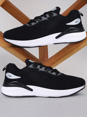LANCER FLASH-17BLK-SIL Running Shoes For Men(Black , 10)