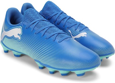 PUMA FUTURE 7 PLAY FG/AG Football Shoes For Men(Blue , 11)