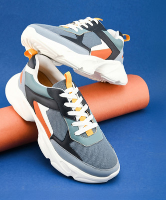 HRX by Hrithik Roshan Casual Shoes Sneakers For Men(Navy, Black , 8)