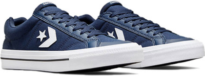 Converse Unisex Sport Casual Low Top Sneakers For Men(Blue , 7)