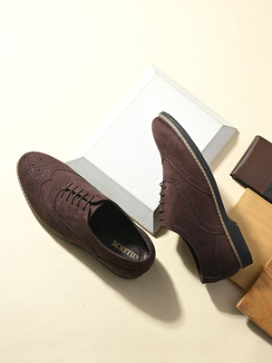 KILLER Comfortable Stylish & Light weight Brogues For Men(Brown , 7)