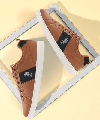 U.S. POLO ASSN. ALDOR Sneakers For Men(Tan , 8)