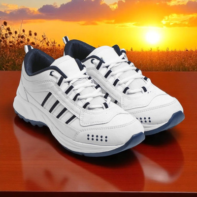 Elevarse Stylish Sports Shoe Men Running Shoes For Men(White , 9)