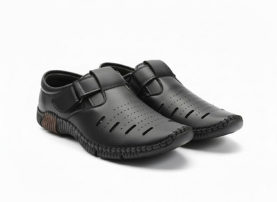 viblush Men’s Black Stylish Loafers Shoes Loafers For Men(Black , 6)
