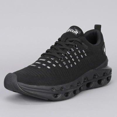 Cult Flexora Sneaker Shoes Breathable Mesh Upper Enhanced Cushioning Enhanced Grip Sneakers For Men(Black , 6)
