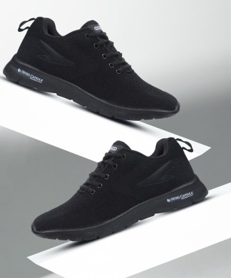 asian Delta-21 Black Sports,Walking,Casual, Running Shoes For Men(Black)