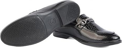 WELLWALK WELLWALK Men's Patent Leather Slip-On Loafers | Loafers For Men(Black , 8)
