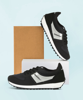 GOLDSTAR Running Shoes for Men |Stylish New Model Men's Brown Sports Shoes Running Shoes For Men(Black , 7)